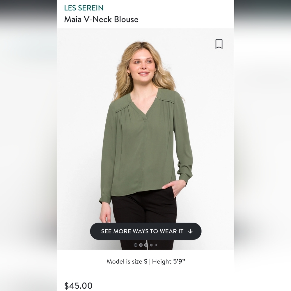StitchFix LES SEREIN Maia V-Neck Blouse